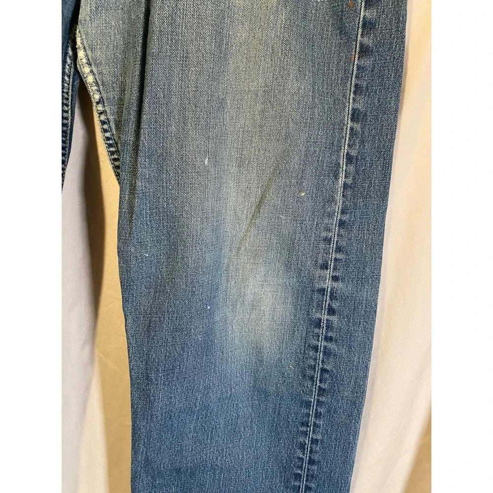 Vintage Y2K Levis 501 Mens Jeans 38x32 (36x30) Medium Wash Straight Button Fly